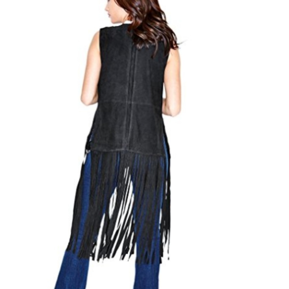 Marciano Alaina Suede Fringe Vest NWT